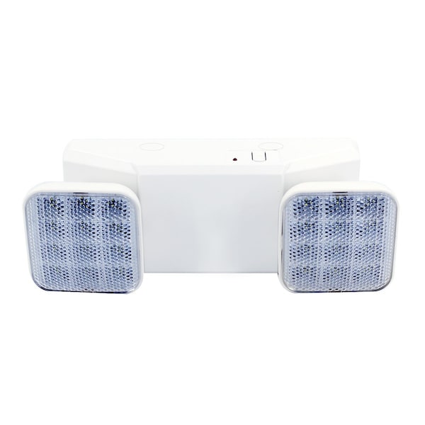 L1 LED Double Square Head Bug Eye Emergency Light, 2W, Emergency Watt 1.5W, UL Listed LOC-EMGY-DSQBE - main